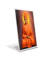 Car Desk/Table Top Sri Swami Vivekananda Acrylic L-Style Photo Stand - 2.5x3.5 Inches, Compact And Stylish Spiritual Display (F6709)