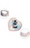 Heart-Shaped Wall Hanging Photo Frame for 2 Photos – Light pink Decorative Double Picture Frame – 12x13 Inch Wall Décor for Bedroom, Living Room & Hall (Light Pink)