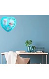 Heart Shaped Wall Hanging Photo Frame for 2 Pictures – Decorative Love Heart Collage Frame – Plastic Dual Photo Display for Bedroom, Living Room & Anniversary Gift (Light Green) (Light Green)