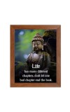 Buddha & Famous Quote Brown Frame, 10x14InchesInspirational Wall Art for Office, Home DecorIdeal Spiritual Gift