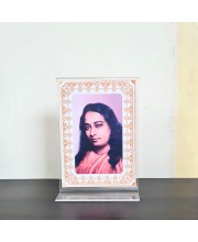 HiTechMart Paramahansa Yogananda Acrylic Photo Frame, Hindu God Idol Picture for Home, Office and Mandir, Decorative Frame for Pooja and Gifting