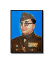 Netaji Subhash Candra Bose Laminated Photo - 5x7 Inches, Divine Blessings for Home & Office and Temple Decoration