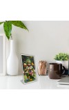 Car Desk/Table Top Lord Hanuman Acrylic L-Style Photo Stand - 2.5x3.5 Inches, Compact And Stylish Spiritual Display (F6675)