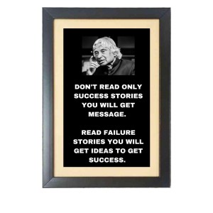 Dr. A. P. J. Abdul Kalam & His Famous Quote Black Photo Frame, 11x15 Inches, Perfect for Office & Wall Decoration, Ideal Gift Dr. A. P. J. Abdul Kalam & His Famous Quote Black Photo Frame, 11x15 Inches, Perfect for Office & Wall Decoration, Ideal Gift