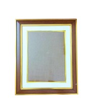 Premium Wooden Photo Frame with Golden Border | Classic Wall & Tabletop Display Frame for Home & Office Décor | Suitable for Certificates, Photos & Artwork (Brown & Golden)