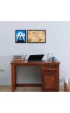 Hitech Sales Wahe Guru Polystyrene Photo Frame for Pooja Room, Temple Decor, Home Decoration and Gifting (Wall and Tabletop, Rectangular, Printed Photo, 7.12 x 9.12 inches Frame, Black)