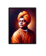 Swami Vivekananda Laminated Photo - 5x7 Inches, Divine Blessings for Home & Office and Temple Decoration