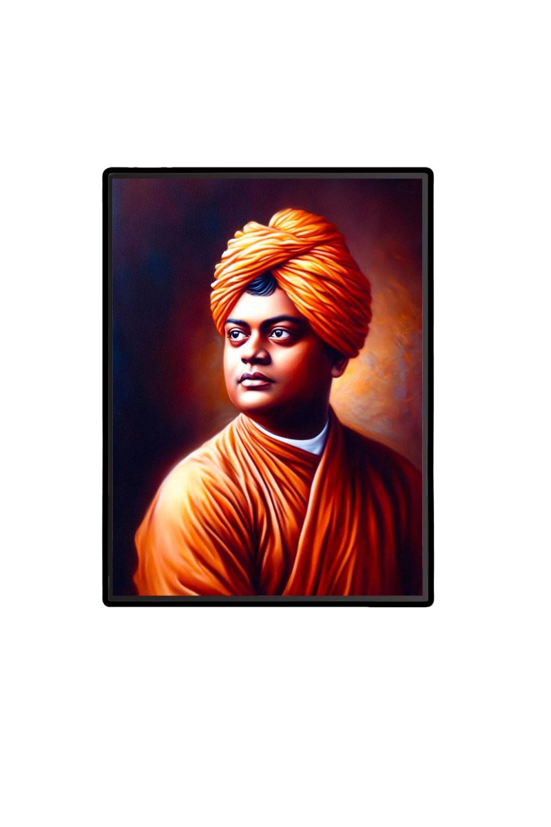 Swami Vivekananda Laminated Photo - 5x7 Inches, Divine Blessings for Home & Office and Temple Decoration