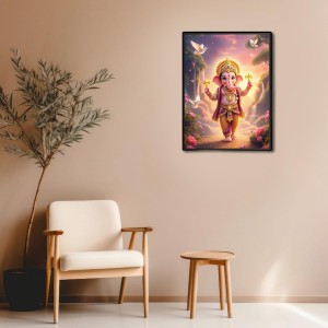 Ganesh Laminated Photo - 13x15 Inches, Divine Blessings for Home & Office and Temple Decoration Ganesh Laminated Photo - 13x15 Inches, Divine Blessings for Home & Office and Temple Decoration