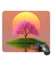 Customized Beautiful Nature View Paint Picture Sublimation Mouse Pad | 8 X 7.5 Inch | Smooth Cloth Surface | Non-Slip Rubber Base | Personalized Mousepad for Laptop & Desktop (F17192)