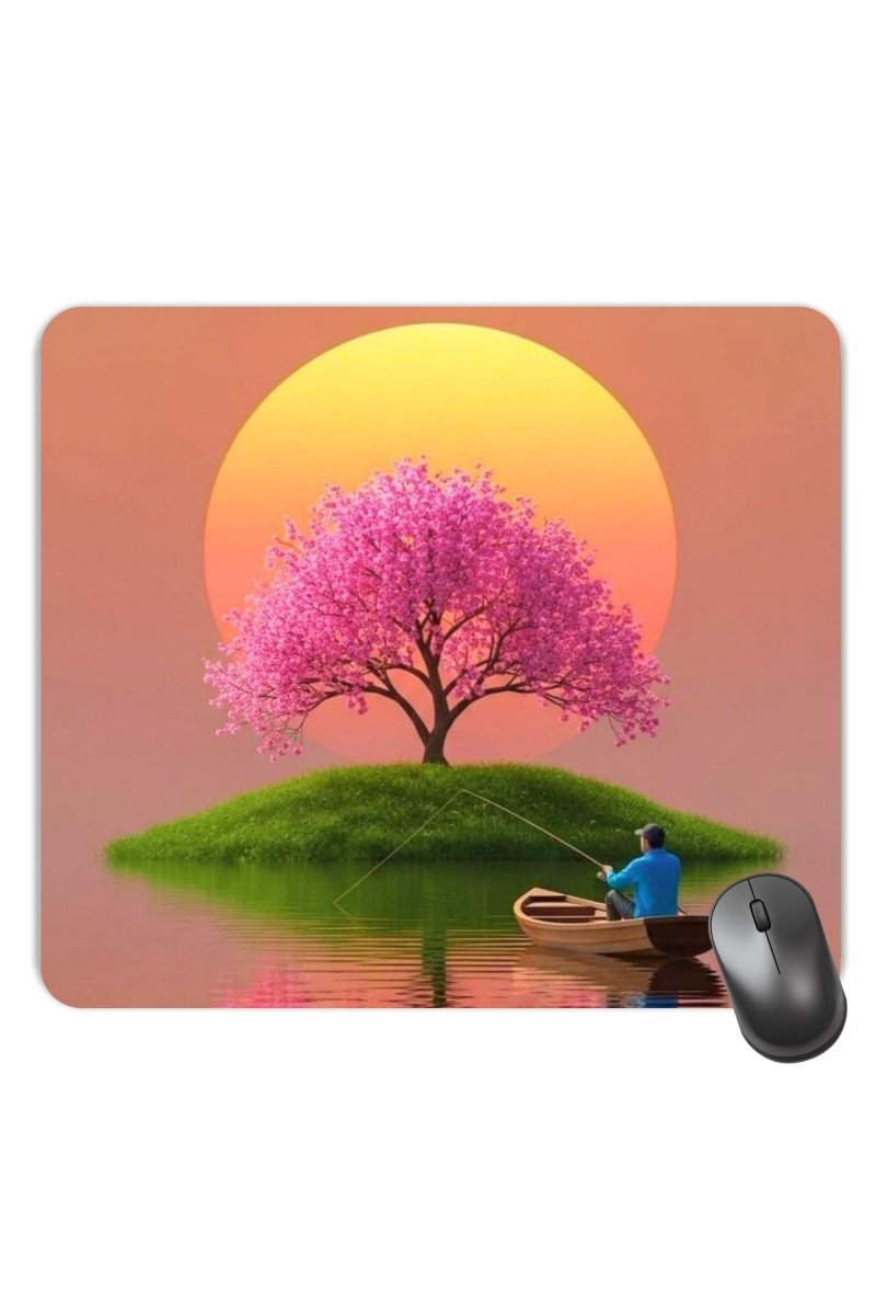 Customized Beautiful Nature View Paint Picture Sublimation Mouse Pad | 8 X 7.5 Inch | Smooth Cloth Surface | Non-Slip Rubber Base | Personalized Mousepad for Laptop & Desktop (F17192)