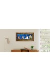 Hitech Sales Swami Vivekananda Ramakrishna Paramhansa Sarada Maa, Maa Kali Photos in One Religious Photo Frame (16.6 x 6.6 inches, Golden, Pvc Frame)