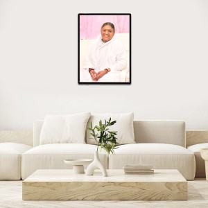 Mata Amritanandamayi (Amma) Laminated Photo - 11x13 Inches, Divine Blessings for Home & Office and Temple Decoration