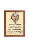 A P J Abdul Kalam & Famous Quote Brown Frame, 18x22InchesInspirational Wall Art for Office, Home DecorIdeal Spiritual Gift