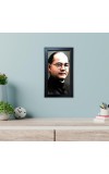 Hitech Sales Netaji Subhas Chandra Bose Wall-Mount Rectangular Polystyrene Photo Frame | Home Decoration and Gifting | 9.6 x 15.6 inches | Black | Pack of 1 | Printed Photo