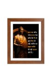 Buddha & Famous Quote Brown Frame, 14x18InchesInspirational Wall Art for Office, Home DecorIdeal Spiritual Gift