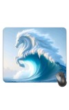 Customized Horse in Water Picture Sublimation Mouse Pad | 8 X 7.5 Inch | Smooth Cloth Surface | Non-Slip Rubber Base | Personalized Mousepad for Laptop & Desktop (F17359)