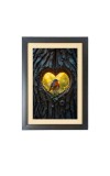 The lovely bird Black Photo Frame Funny Animal and Bird Cartoon Art