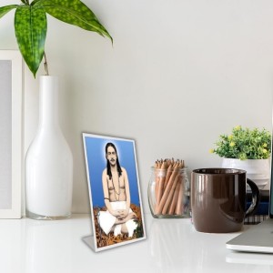 Car Desk/Table Top Nigamananda Paramahansa Acrylic L-Style Photo Stand - 2.5x3.5 Inches, Compact And Stylish Spiritual Display (F6691) Car Desk/Table Top Nigamananda Paramahansa Acrylic L-Style Photo Stand - 2.5x3.5 Inches, Compact And Stylish Spiritual Display (F6691)