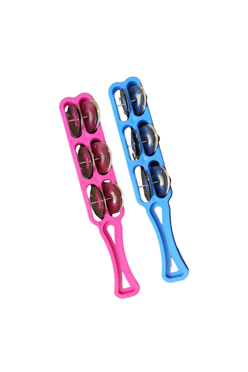 HiTehMart Traditional Hand Kartal/Khartal Manjira – 3-Line Hand Cymbals for Bhajan, Kirtan & Aarti – Lightweight & Durable Percussion Instrument (Pack of 2, Multi-Color)