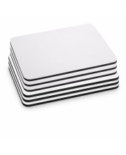 Mouse Pad, Blank White Sublimation Mouse Pad with Anti-Slip Natural Rubber Base, Smooth Surface for Office, Home & Gaming - Pack of 6