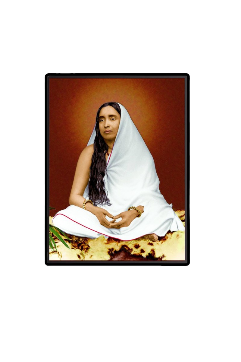 Ma Sarada Laminated Photo - 5x7 Inches, Divine Blessings for Home & Office and Temple Decoration