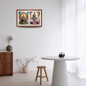 Lord kartikeya and shiva Photo Frame - 15x19Inches - Spiritual Artwork for Home Decor, Puja Room and Office Decoration Lord kartikeya and shiva Photo Frame - 15x19Inches - Spiritual Artwork for Home Decor, Puja Room and Office Decoration