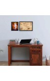 Hitech Sales Shirdi Sai Baba Polystyrene Photo Frame for Pooja Room, Temple Decor, Home Decoration and Gifting (Wall and Tabletop, Rectangular, Printed Photo, 7.12 x 9.12 inches Frame, Black)