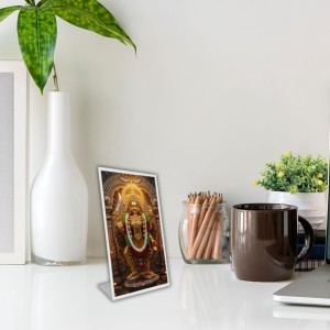 Car Desk/Table Top Goddess Kali Acrylic L-Style Photo Stand - 2.5x3.5 Inches, Compact And Stylish Spiritual Display (F6666)