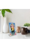 Car Desk/Table Top Lord Vishwakarma Acrylic L-Style Photo Stand - 2.5x3.5 Inches, Compact And Stylish Spiritual Display (F6718)