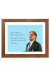 Shree Ratan Naval Tata & Famous Quote Brown Frame, 18x22InchesInspirational Wall Art for Office, Home DecorIdeal Spiritual Gift