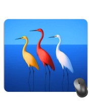 Customized Beautiful Cranes Picture Sublimation Mouse Pad | 8 X 7.5 Inch | Smooth Cloth Surface | Non-Slip Rubber Base | Personalized Mousepad for Laptop & Desktop (F17225)