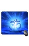 Customized Om Symbol Picture Sublimation Mouse Pad | 8 X 7.5 Inch | Smooth Cloth Surface | Non-Slip Rubber Base | Personalized Mousepad for Laptop & Desktop (F17026)