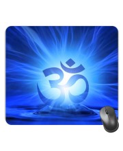 Customized Om Symbol Picture Sublimation Mouse Pad | 8 X 7.5 Inch | Smooth Cloth Surface | Non-Slip Rubber Base | Personalized Mousepad for Laptop & Desktop (F17026)