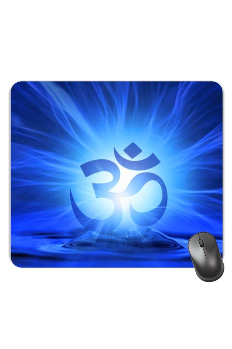 Customized Om Symbol Picture Sublimation Mouse Pad | 8 X 7.5 Inch | Smooth Cloth Surface | Non-Slip Rubber Base | Personalized Mousepad for Laptop & Desktop (F17026)