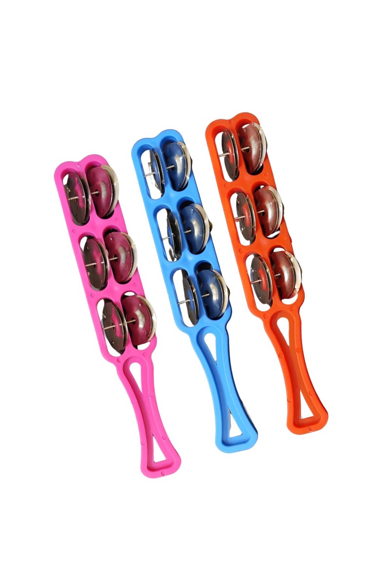 HiTechMart Traditional Hand Kartal/Khartal Manjira – 3-Line Hand Cymbals for Bhajan, Kirtan & Aarti – Lightweight & Durable Percussion Instrument (Pack of 3, Multi-Color)