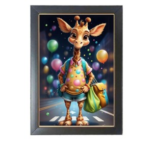 Well dressed cartoon animal Photo Frame Funny Animal and Bird Cartoon Art, Black color, 19x23 Inch Well dressed cartoon animal Photo Frame Funny Animal and Bird Cartoon Art, Black color, 19x23 Inch