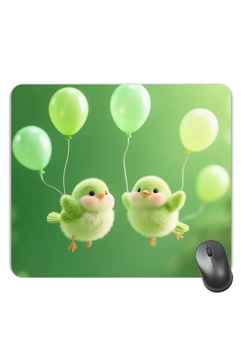 Customized Beautiful Birds Picture Sublimation Mouse Pad | 8 X 7.5 Inch | Smooth Cloth Surface | Non-Slip Rubber Base | Personalized Mousepad for Laptop & Desktop (F17156)