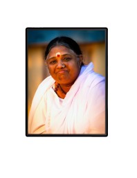 Mata Amritanandamayi (Amma) Laminated Photo (13x15 Inches Without glass) Divine Blessings for Table and Walls,Home & Office and Temple Decoration