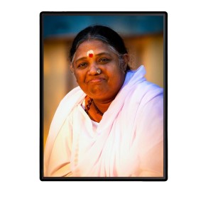 Mata Amritanandamayi (Amma) Laminated Photo (13x15 Inches Without glass) Divine Blessings for Table and Walls,Home & Office and Temple Decoration