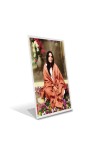 Car Desk/Table Top Anandamayi Ma Acrylic L-Style Photo Stand - 2.5x3.5 Inches, Compact And Stylish Spiritual Display (F6716)