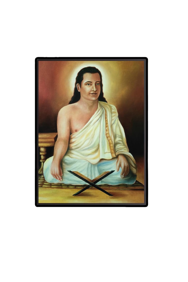 Sankardev Laminated Photo - 5x7 Inches, Divine Blessings for Home & Office and Temple Decoration