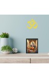 Hitech Sales Beautiful Lord Krishna Picture Photo Polystyrene Frame for Pooja Room, Temple, Home Decoration, Gift (Wall and Tabletop, Printed Photo, Black, 7.12 x 9.12 inches)