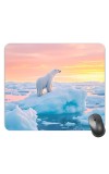 Customized White Bear Picture Sublimation Mouse Pad | 8 X 7.5 Inch | Smooth Cloth Surface | Non-Slip Rubber Base | Personalized Mousepad for Laptop & Desktop (F17343)