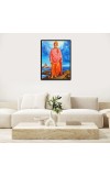 Swami Vivekananda Laminated Photo (11x13 Inches Without glass) Divine Blessings for Table and Walls,Home & Office and Temple Decoration