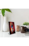 Car Desk/Table Top Divine Krishna Acrylic L-Style Photo Stand - 2.5x3.5 Inches, Compact And Stylish Spiritual Display (F6727)