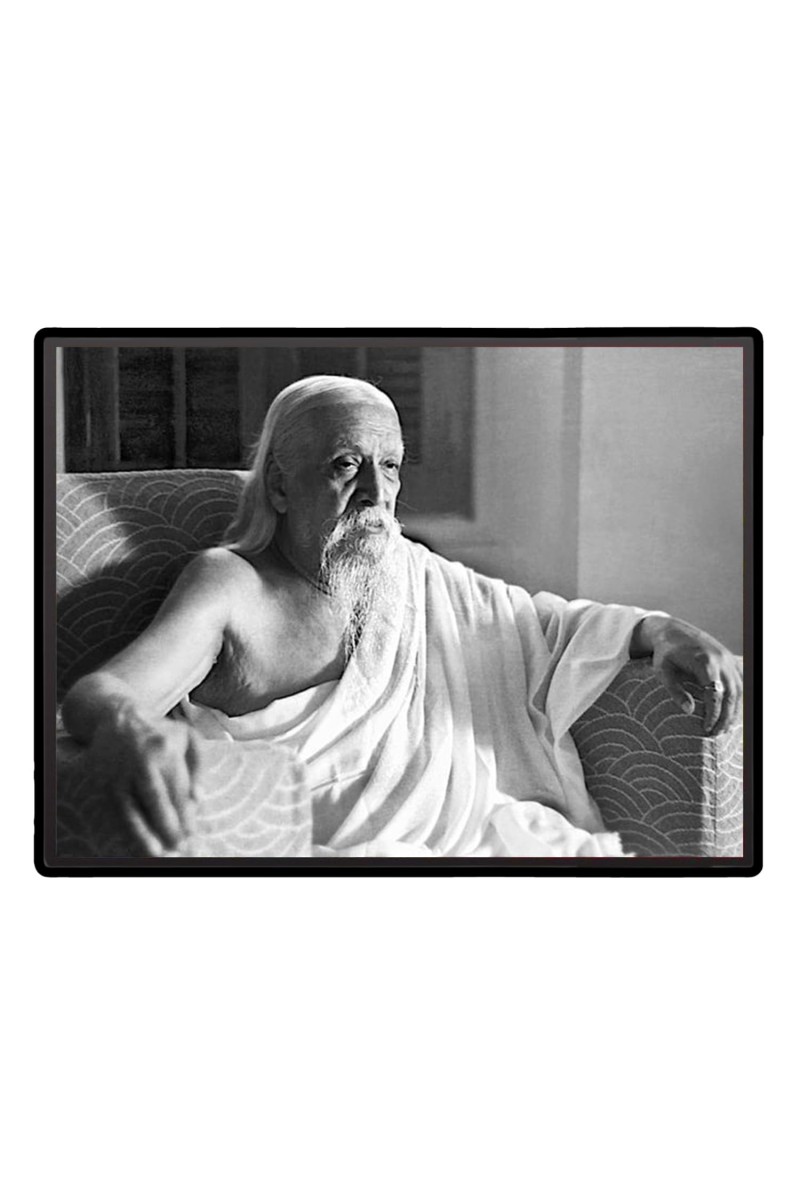 Aurobindo Laminated Photo - 13x15 Inches, Divine Blessings for Home & Office and Temple Decoration