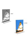 Car Desk/Table Top Barama Acrylic T-Style Photo Stand - 2.5x3.5 Inches, Compact and Stylish Spiritual Display, easily change 2 photos (Pack of 1)