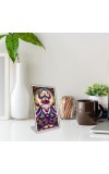 Car Desk/Table Top Jai Jagannath Acrylic L-Style Photo Stand - 2.5x3.5 Inches, Compact And Stylish Spiritual Display (F6660)
