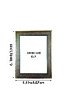Classic Brown & Gold Vintage Photo Frame | Table-Top & Wall Mount | Premium Wooden Finish Picture Frame for Home & Office Décor